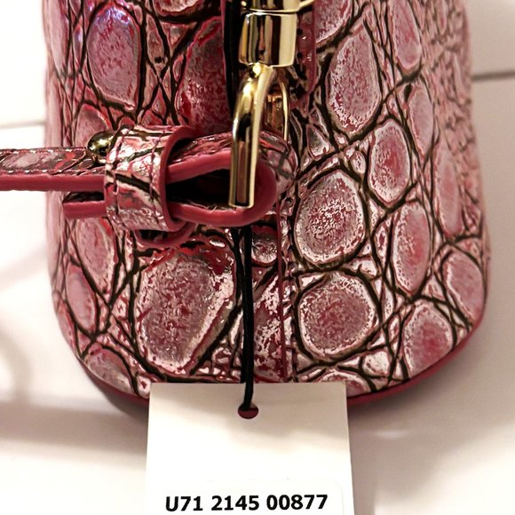 Brahmin Small Georgina Begonia Pink Minx Crossbody - Picture 3 of 6